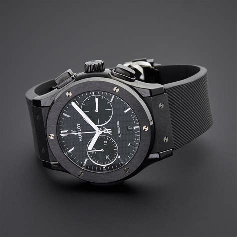 hublot chronograph black|Hublot chronograph automatic.